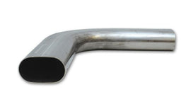 Vibrant 3.5in Oval (Nominal Size) T304 SS 90 deg Mandrel Bend 6in x 6in leg lengths - Corvette Realm