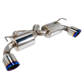 Remark Nissan 370Z (Z34) V2 Axle Back Exhaust w/ Burnt Stainless Steel Double Wall Tip - Corvette Realm