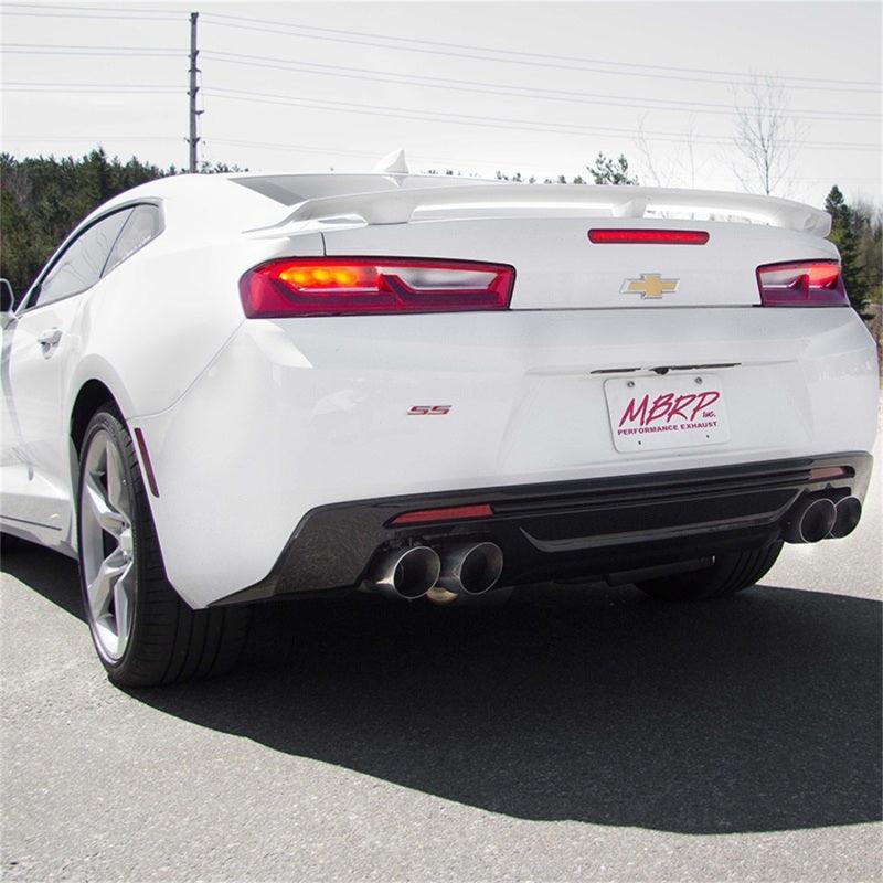 MBRP 2016+ Chevy Camaro SS 6.2L 3in Dual Cat-Back Quad Tip Exhaust Street Version w/ SS T409 Tips - Corvette Realm
