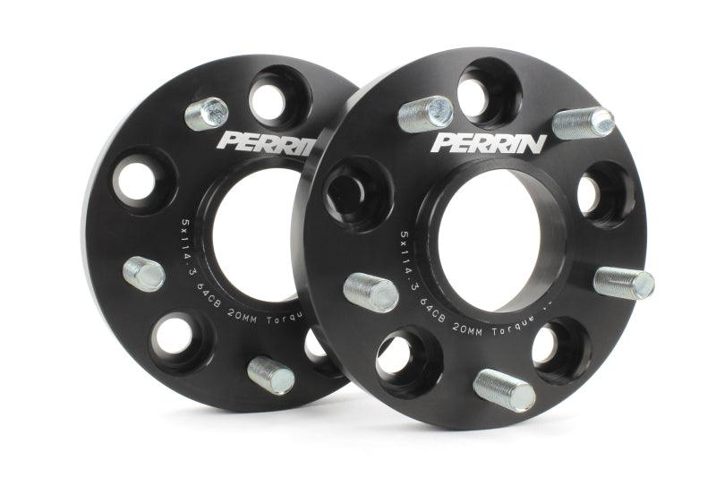 Perrin 17-18 Honda Civic Si 64.1mm Hub 5x114.3 20mm Wheel Spacers (One Pair) - Corvette Realm