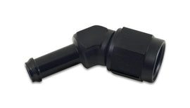 Vibrant -8AN to 1/2in Hose Barb 45 Degree Adapter - Anodized Black - Corvette Realm