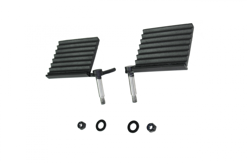 Fishbone Offroad 76-06 Jeep CJ YJ TJ Wrangler Foot Peg Set Gloss - Black - Corvette Realm