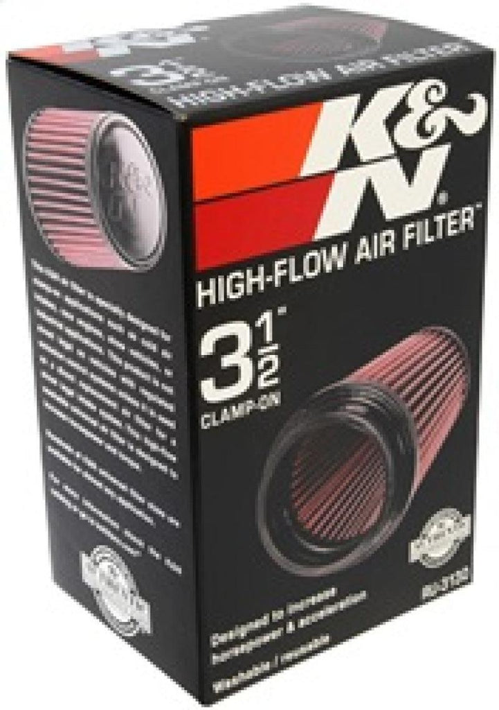 K&N Filter Universal Rubber Filter 3 1/2 inch Flange 4 5/8 inch Base 3 1/2 inch Top 7 inch Height - Corvette Realm