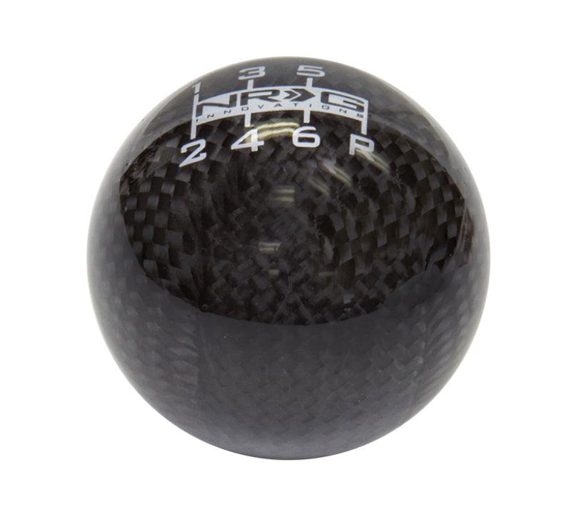 NRG Ball Style Shift Knob - Heavy Weight 480G / 1.1Lbs. - Black Carbon Fiber (6 Speed) - Corvette Realm