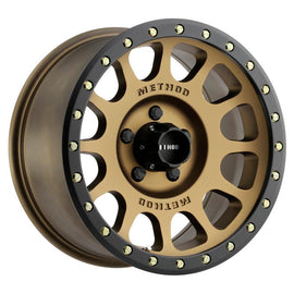 Method MR305 NV 17x8.5 0mm Offset 5x5.5 108mm CB Method Bronze/Black Street Loc Wheel - Corvette Realm