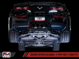 AWE Tuning 14-19 Chevy Corvette C7 Z06/ZR1 (w/o AFM) Touring Edition Axle-Back Exhaust w/Chrome Tips - Corvette Realm