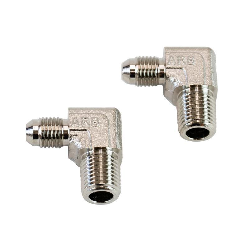 ARB 90 Elbow Jic4M 1/4NptM 2Pk - Corvette Realm