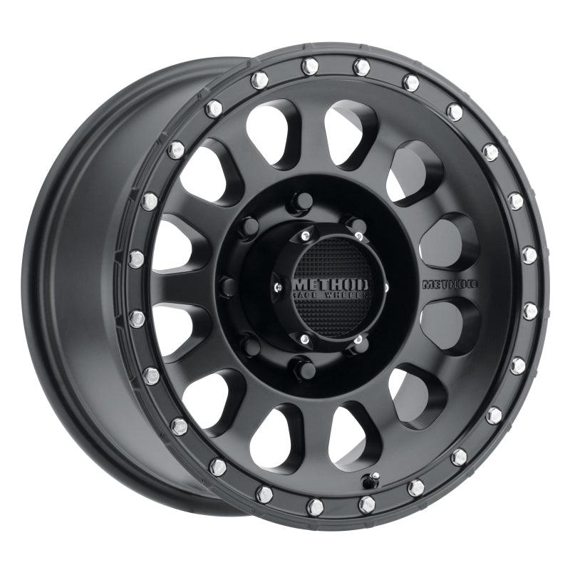 Method MR315 17x8.5 0mm Offset 8x6.5 130.81mm CB Matte Black Wheel - Corvette Realm