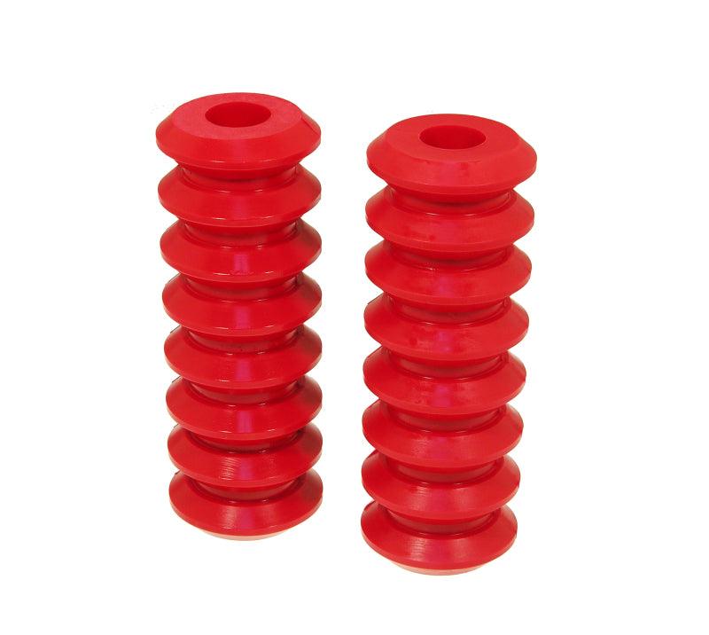 Prothane Universal Coil Spring Inserts - 10.5in High - Red - Corvette Realm