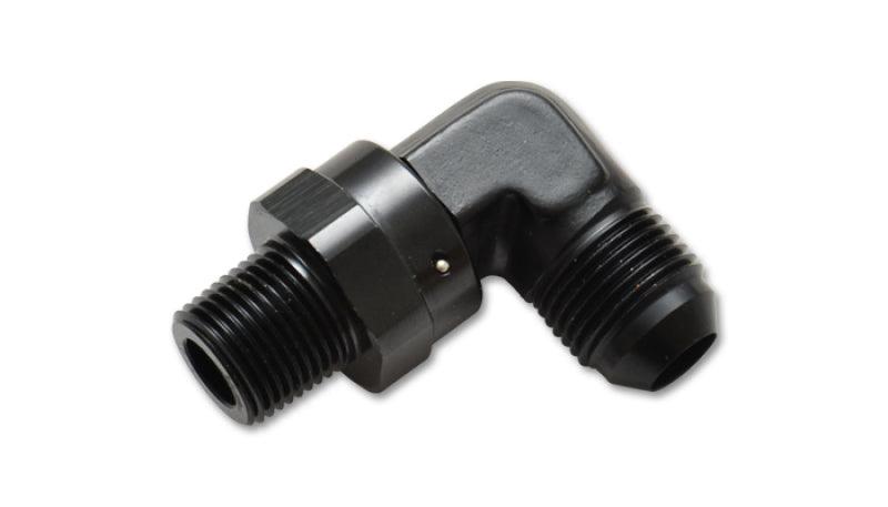 Vibrant -8AN to 3/8in NPT Male Swivel 90 Degree Adapter Fitting - Corvette Realm