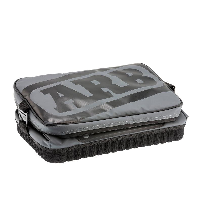 ARB Cooler Bag Charcoal w/ Red Highlights 15in L x 11in W x 9in H Holds 22 Cans - Corvette Realm