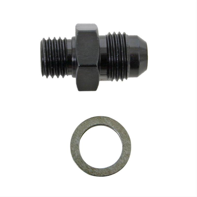 Fragola -6AN x 12mm x 1.5 Male Adapter-Weber - Black - Corvette Realm