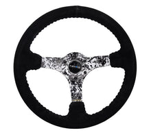 Load image into Gallery viewer, NRG Reinforced Steering Wheel (350mm / 3in. Deep) Blk Suede w/Hydrodipped Digi-Camo Spokes - Corvette Realm