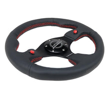 Load image into Gallery viewer, NRG Reinforced Steering Wheel (320mm) Blk Leather w/Dual Buttons - Corvette Realm