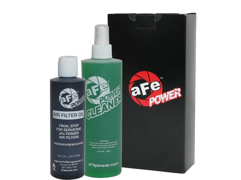 aFe Air Filter Restore Kit (8oz Squeeze Oil & 12oz Spray Cleaner) - Black - Corvette Realm