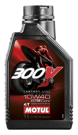 Motul 1L Synthetic-ester Oil 300V Factory Line Road Racing 10W40 - Corvette Realm