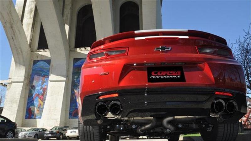 Corsa 2016 Chevrolet Camaro SS 6.2L V8 2.75in Black Sport Axle-Back Exhaust - Corvette Realm