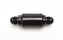 Load image into Gallery viewer, Russell Performance Black Anodized (3-1/4in Length 1-1/4in dia. -8 male inlet/outlet) - Corvette Realm
