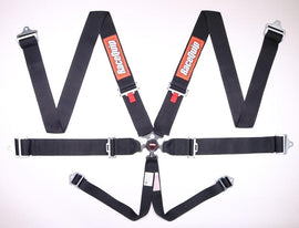 RaceQuip Black SFI CAMLOCK 6pt PD Lap Seat Belt - Corvette Realm