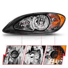 Load image into Gallery viewer, ANZO 2008-2016 International Prostar Crystal Headlights Black Housing (OE Replacement) - Corvette Realm
