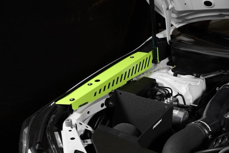 Perrin 22-23 Subaru WRX Fender Shroud Set - Neon Yellow - Corvette Realm