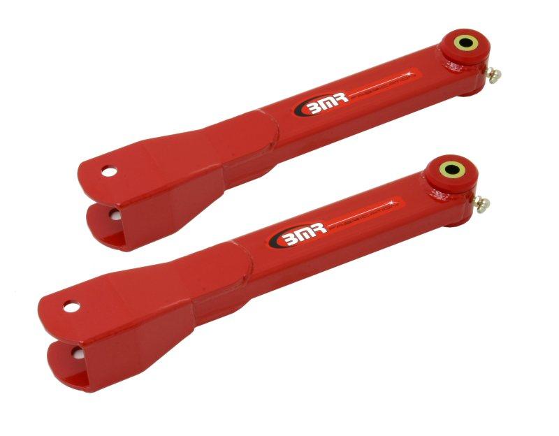 BMR 10-15 5th Gen Camaro Non-Adj. Rear Trailing Arms (Polyurethane) - Red - Corvette Realm