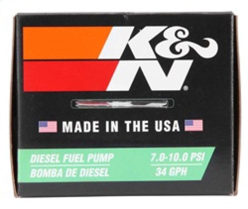 K&N Performance Electric Fuel Pump 9-11.5 PSI Diesel - Corvette Realm