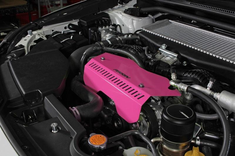 Perrin 2022+ Subaru WRX Pulley Cover - Hyper Pink - Corvette Realm