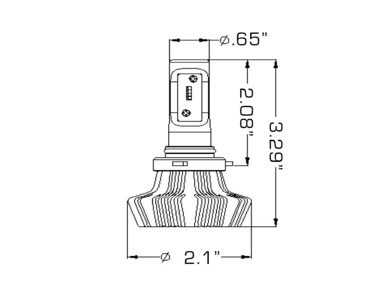 Oracle 9012 4000 Lumen LED Headlight Bulbs (Pair) - 6000K - Corvette Realm