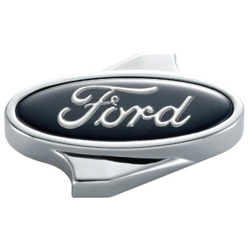 Ford Racing Air Cleaner Nut w/ Ford Logo - Chrome - Corvette Realm