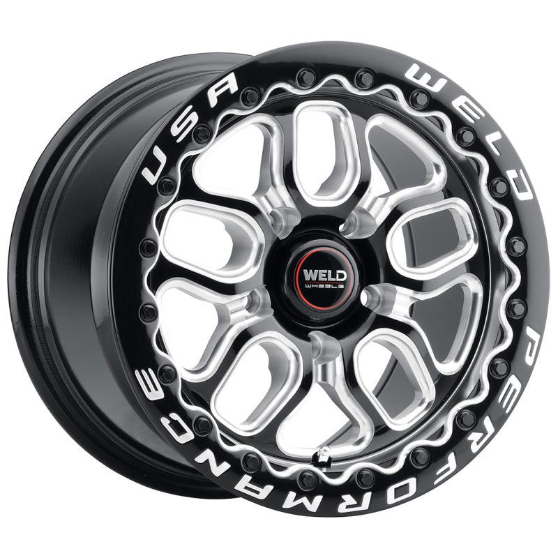 Weld S907 15X10 Laguna Beadlock 5X120.7 ET50 BS7.50 Gloss Black MIL Dia 78.1 - Corvette Realm