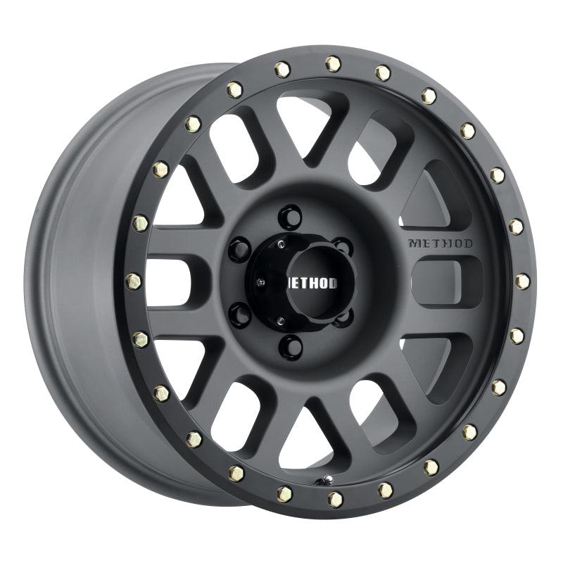 Method MR309 Grid 17x8.5 0mm Offset 6x5.5 108mm CB Titanium/Black Street Loc Wheel - Corvette Realm