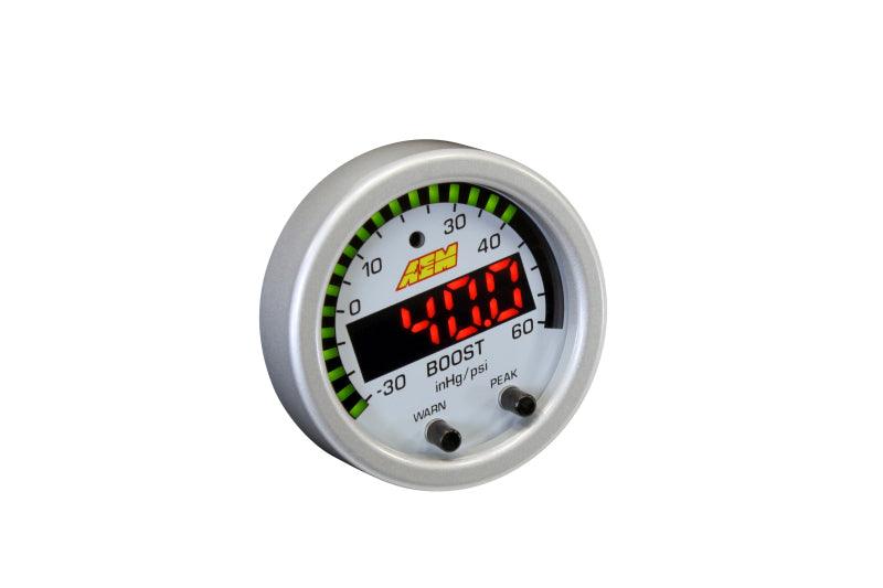 AEM X-Series Boost Pressure -30inHg 60psi Gauge Kit - Corvette Realm