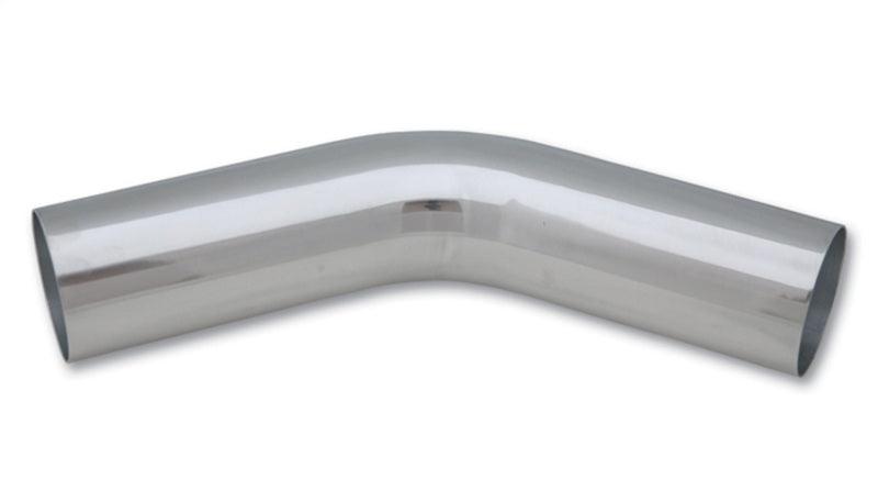 Vibrant 1in O.D. Universal Aluminum Tubing (45 Degree Bend) - Polished - Corvette Realm