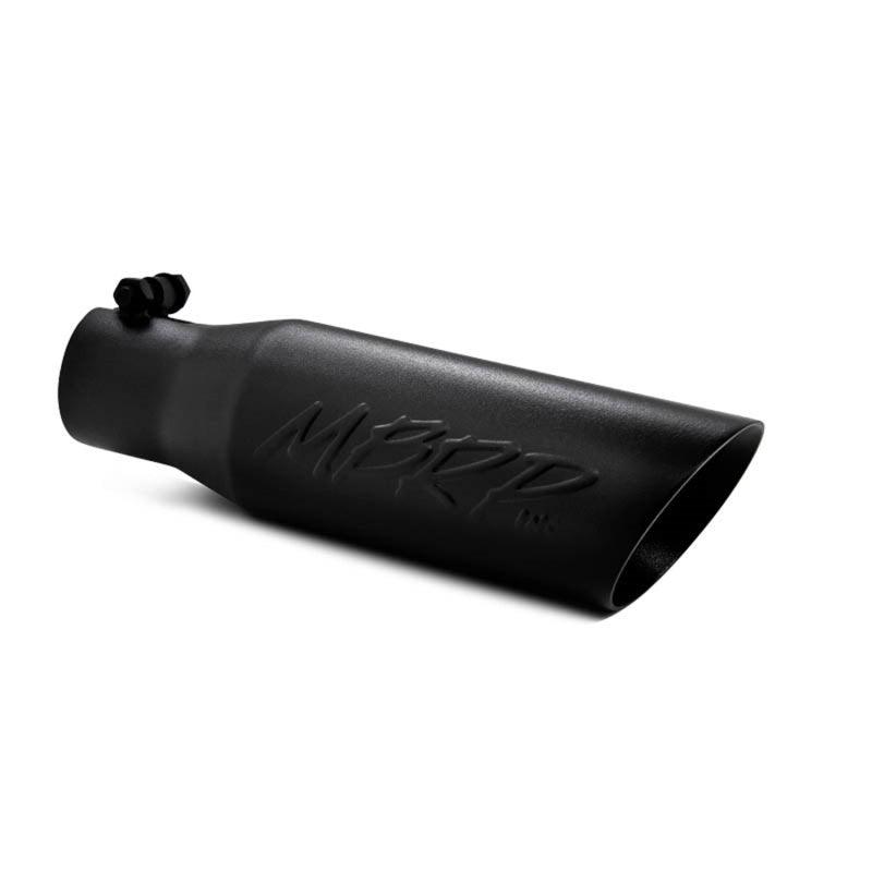 MBRP Universal Tip 3.5 O.D. Dual Wall Angled 2.5 inlet 12 length - Black Finish - Corvette Realm