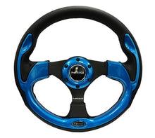 Load image into Gallery viewer, NRG Reinforced Steering Wheel (320mm) Blk w/Blue Trim - Corvette Realm