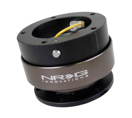 NRG Quick Release Kit Gen 2.5 - Black / Black Ring (6 Hole Base 5 Hole Top) - Corvette Realm