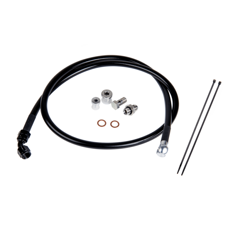 Fleece Performance Duramax Remote Turbo Oil Feed Line Kit for 01-16 6.6L Duramax Turbochargers - Corvette Realm