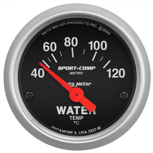 Load image into Gallery viewer, Autometer Sport-Comp 52mm 40-120 Degree Short Sweep Electronic Water Temperature Gauge - Corvette Realm