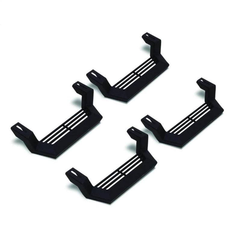 Rampage 1999-2019 Jeep Rock Rail Short Step Universal 4 Piece Set - Black - Corvette Realm