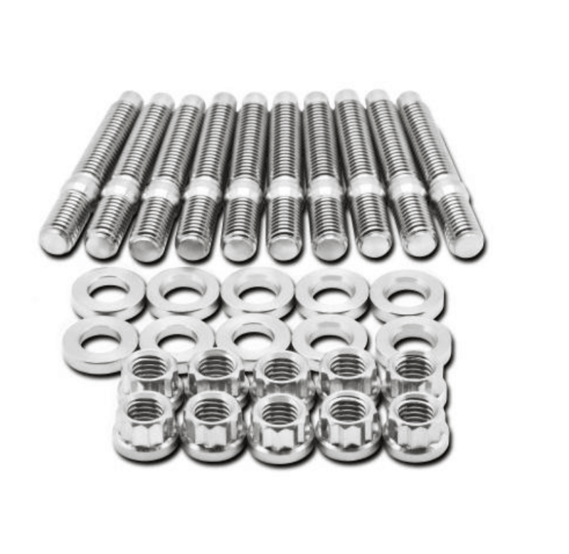 BLOX Racing SUS303 Stainless Steel Exhaust Manifold Stud Kit M8 x 1.25mm 45mm in Length - 7-piece - Corvette Realm