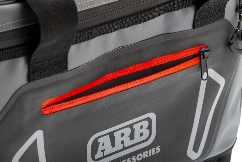 ARB Cooler Bag Charcoal w/ Red Highlights 15in L x 11in W x 9in H Holds 22 Cans - Corvette Realm