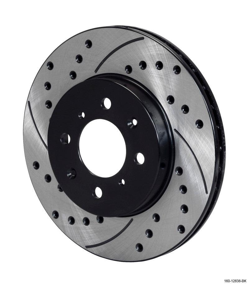 Wilwood Rotor-.68in Offset-SRP-BLK-Drill-RH 10.32 x .83 - 4 x 3.93 - Corvette Realm