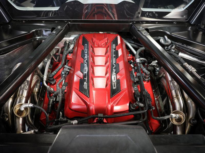 aFe Twisted 304SS Header 2020 Chevy Corvette (C8) 6.2L V8 - Titanium Ceramic Coated - Corvette Realm
