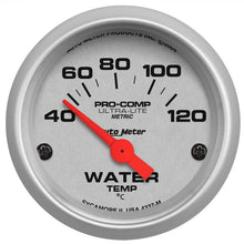 Load image into Gallery viewer, Autometer Ultra-Lite 52mm 40-120 Deg C Short Sweep Electronic Water Temp Gauge - Corvette Realm