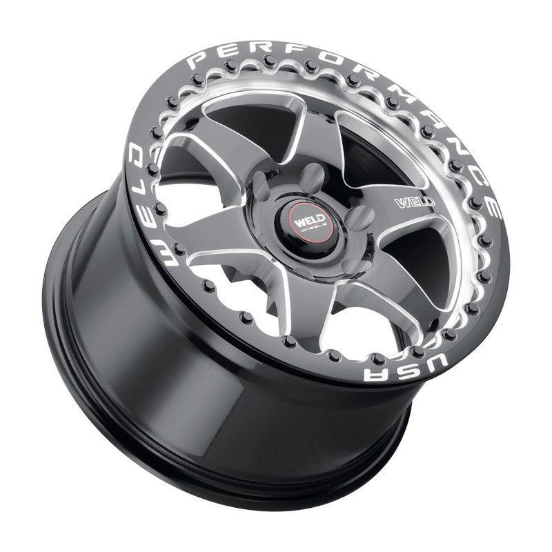 Weld S909 17x10 Ventura 6 Beadlock 6x135 ET42 BS7.25 Gloss BLK MIL DIA 87.1 - Corvette Realm
