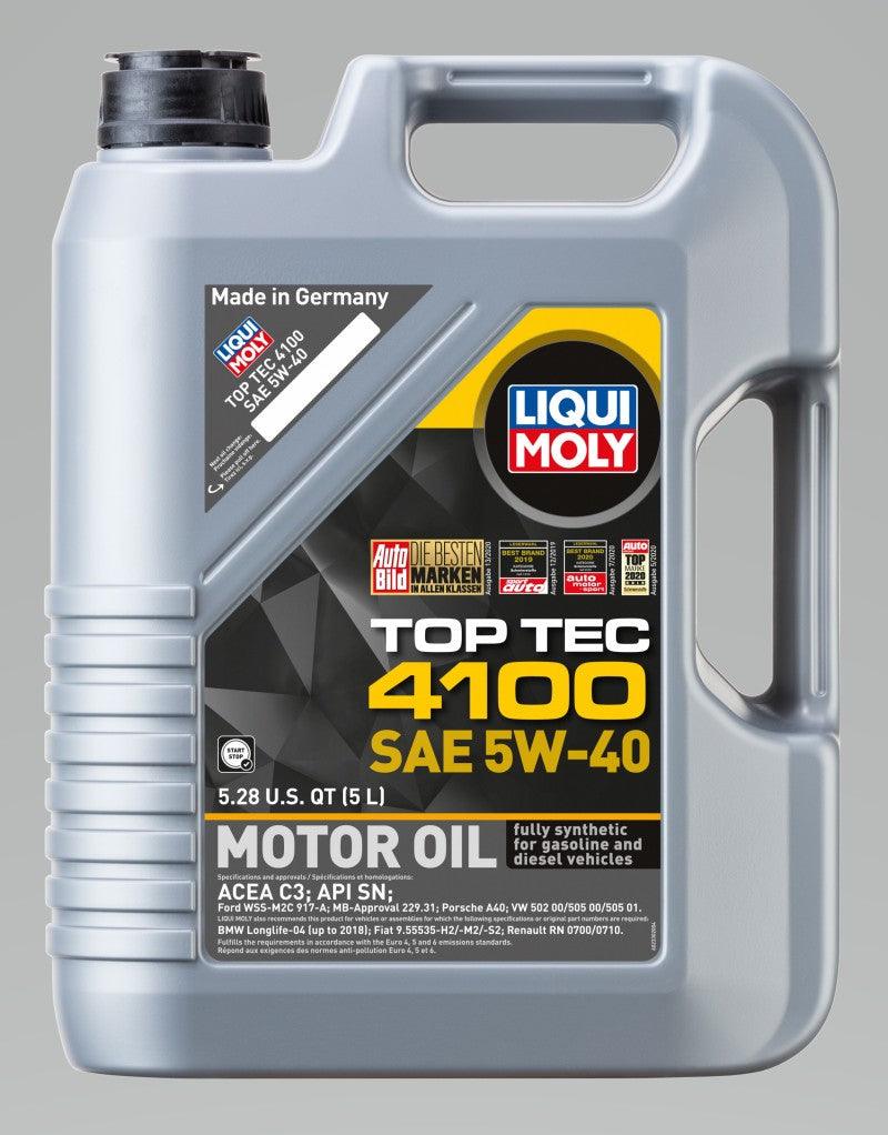 LIQUI MOLY 5L Top Tec 4100 Motor Oil SAE 5W40 - Corvette Realm