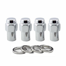 Load image into Gallery viewer, McGard Hex Lug Nut (Reg. Shank - .746in.) 1/2-20 / 13/16 Hex / 1.65in. Length (4-Pack) - Chrome - Corvette Realm