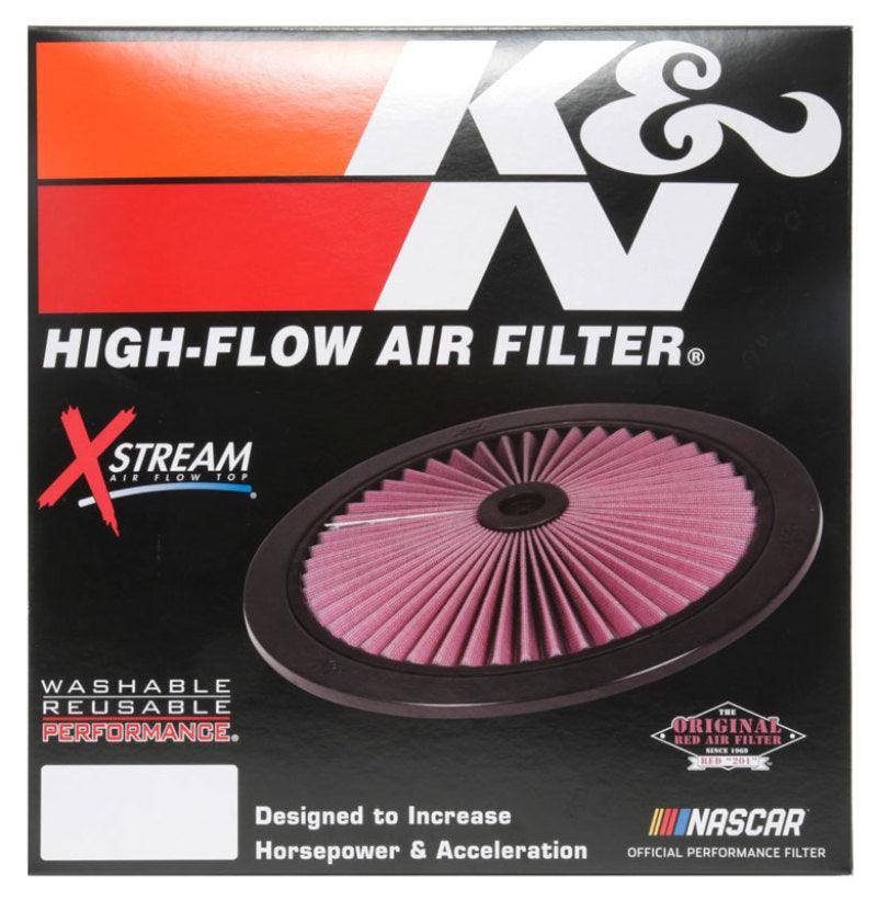 K&N X-Stream Top Filter Only 11in - Black - Corvette Realm