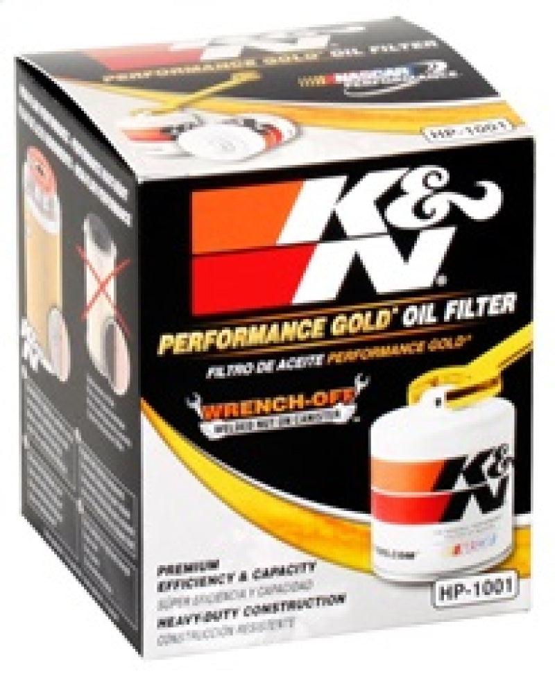 K&N Chevy / Pontiac / GMC / Buick Performance Gold Oil Filter - Corvette Realm